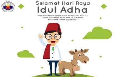 Keluarga besar SMK Taruna Teradu 1 Mengucapkan selamat hari raya Idhul Adha 1440 H.