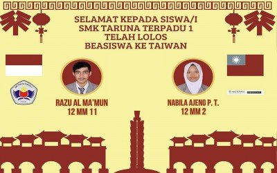Selamat Kepada Siswa/I SMK Taruna Terpadu 1 Yang Lolos Beasiswa Ke Taiwan